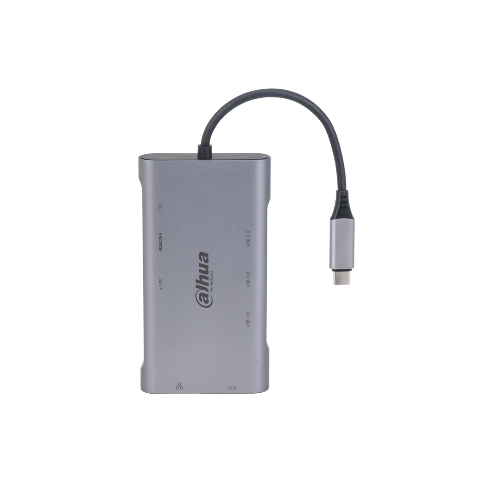 DAHUA TC39  9 in 1 USB 3.1 Type-C to USB 3.0 + HDMI + RJ45 + VGA + SD/TF +PD Docking Station