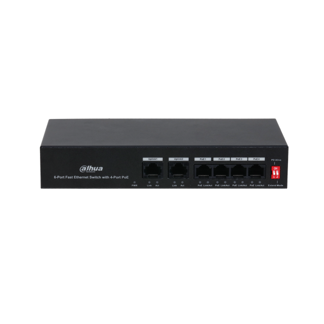 DAHUA PFS3006-4ET-36 6-Port Fast Ethernet Switch with 4-Port PoE