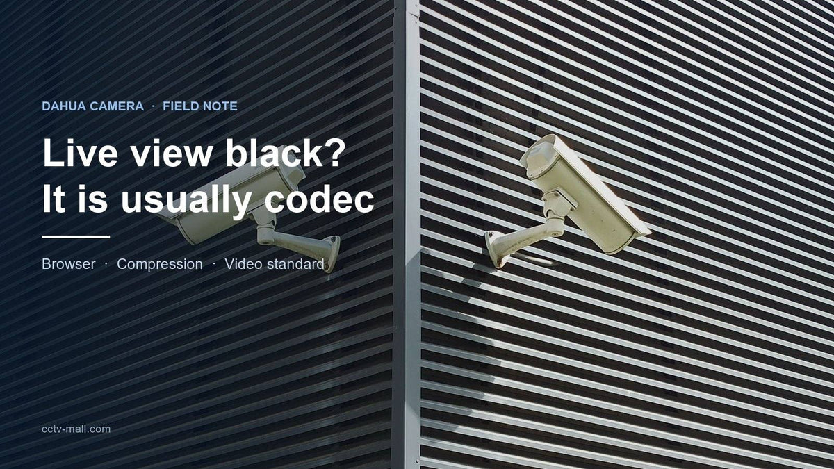 Dahua Live View Black in the Browser? Codec Fix Guide