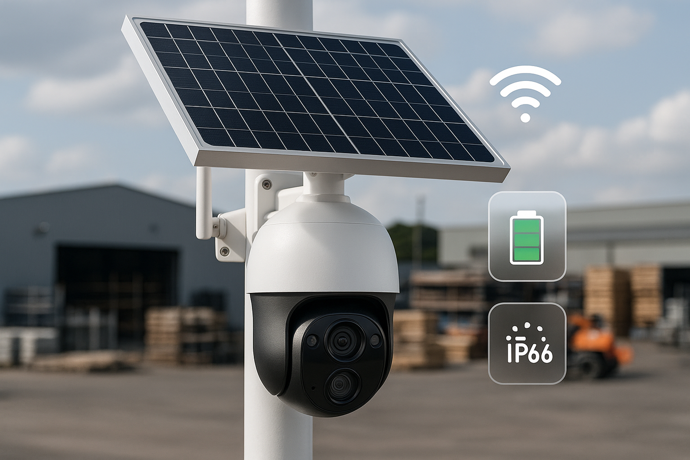 Hector Weyl BW-IPCSW-HY5: Solar-Powered PTZ Camera – The Ultimate Security Solution for Remote Construction Yards &amp; Warehouses