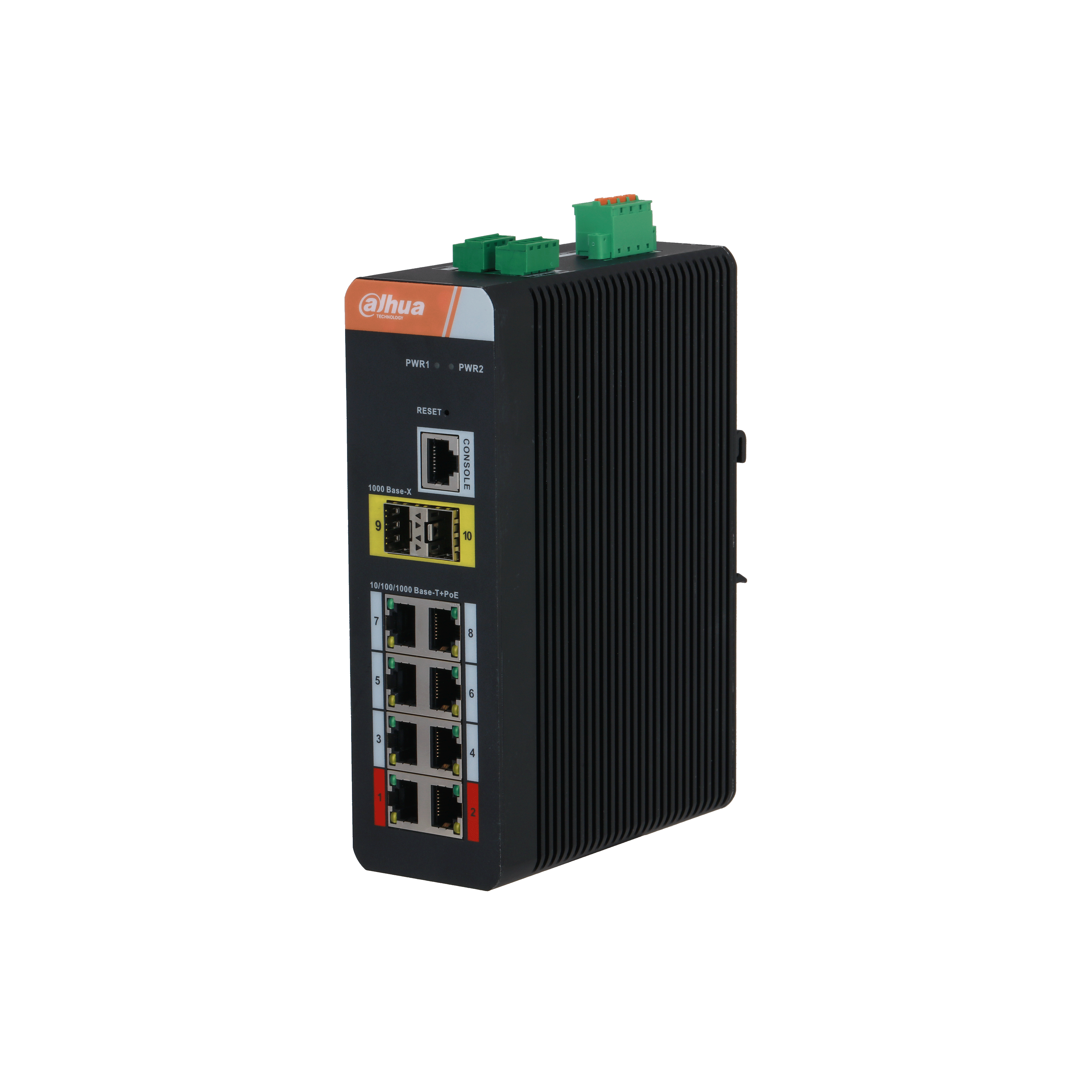 DAHUA PFS4210-8GT-DP 10-port Gigabit Industrial Switch with 8-port PoE (Managed)