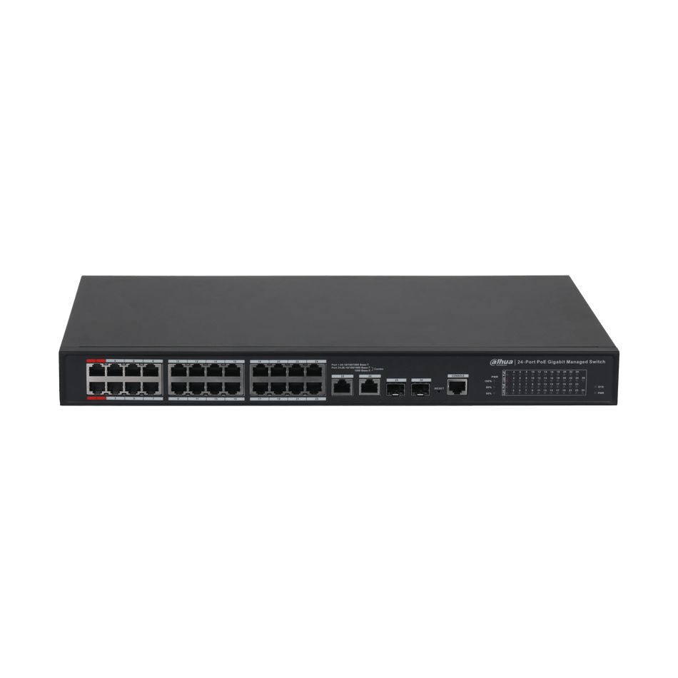 DAHUA PFS4226-24GT2GF-360 24-Port Gigabit Managed PoE Switch