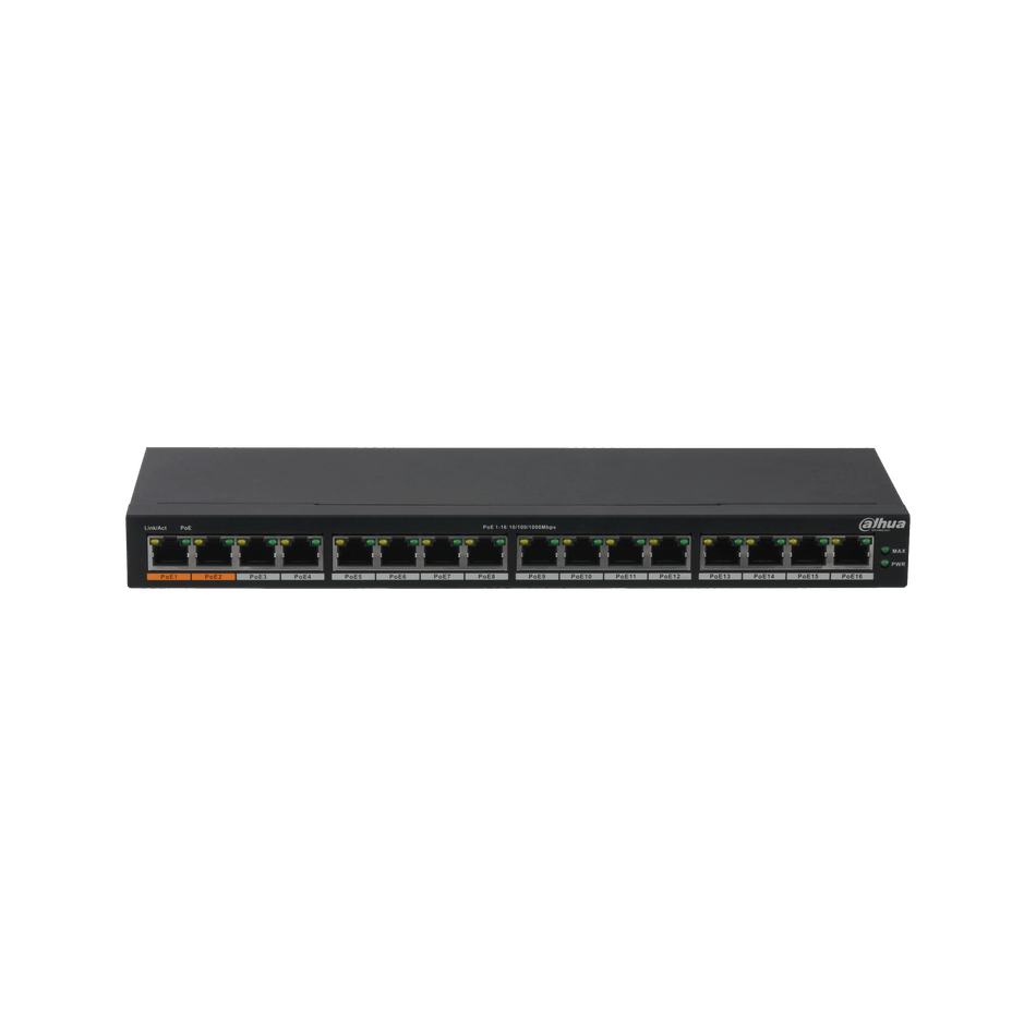 DAHUA PFS3016-16GT-190 16-Port Unmanaged Gigabit PoE Switch