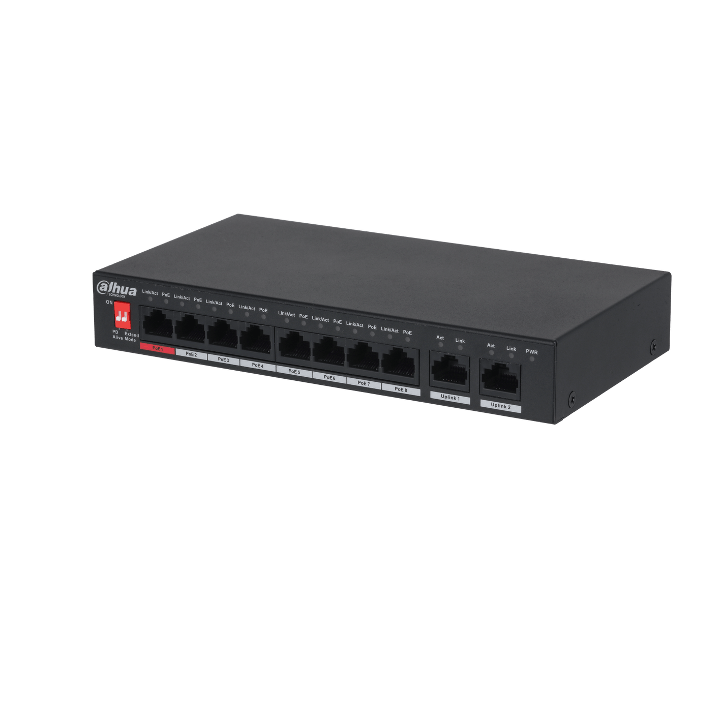 DAHUA PFS3010-8ET-96  10-Port Unmanaged Desktop Switch with 8-Port PoE