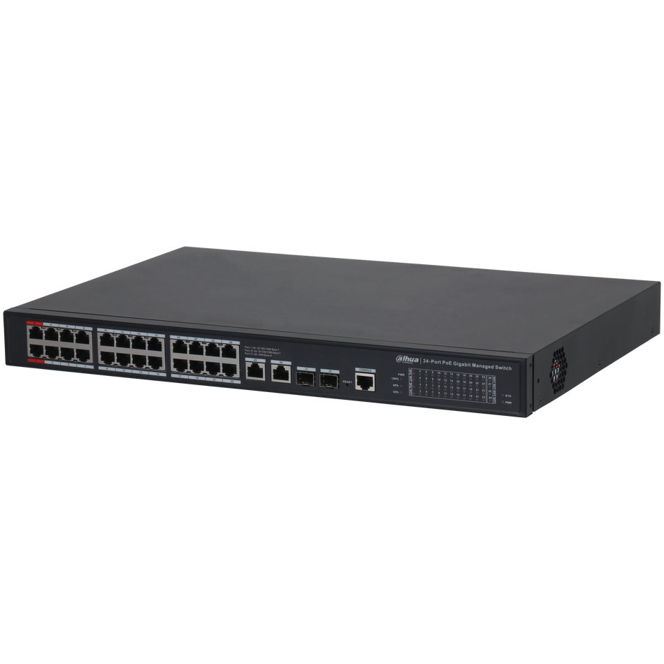 DAHUA S4228-24GT-240 28-Port Managed Desktop Gigabit Switch with 24-Port PoE