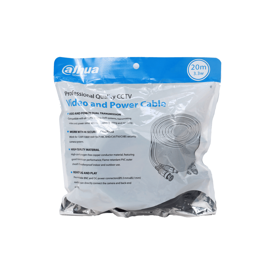 DAHUA PFM942I-20-3 CCTV Video and Power Cable