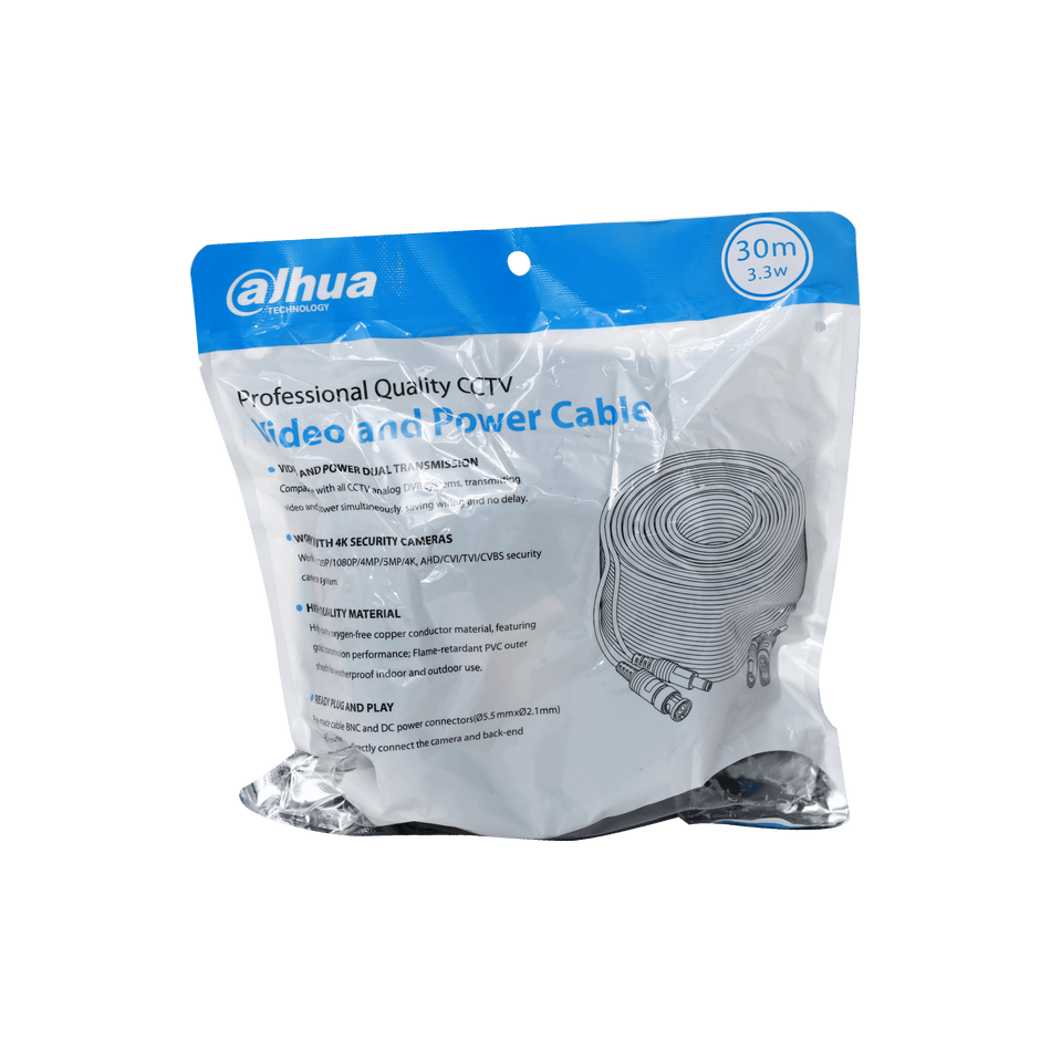 DAHUA PFM942I-30-3 CCTV Video and Power Cable