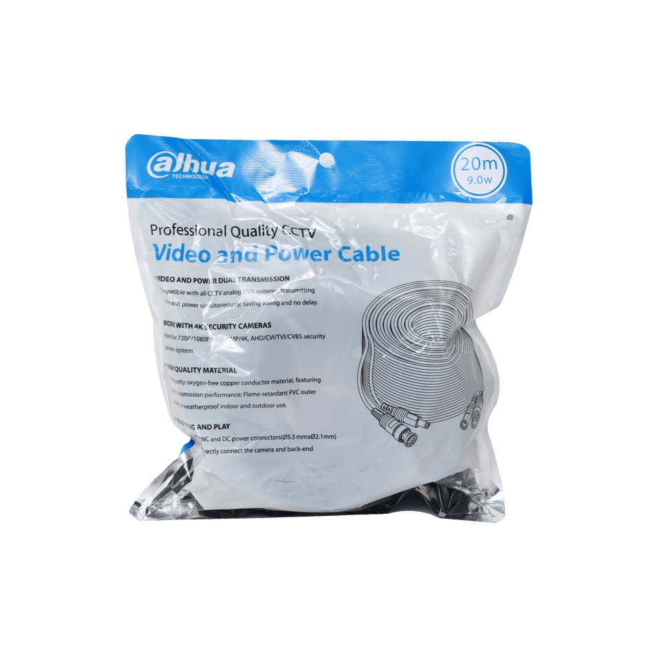 DAHUA PFM942I-20-9 CCTV Video and Power Cable