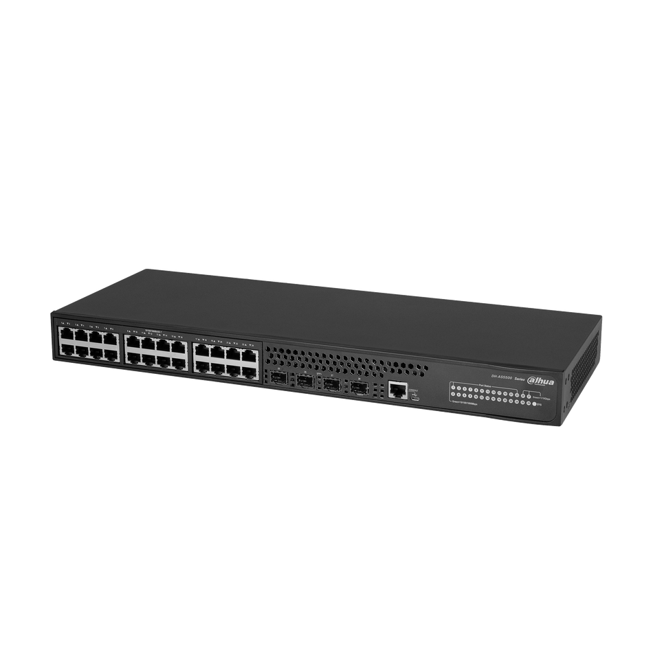 DAHUA AS5500-24GT4XF 28-Port Managed Gigabit Switch with 24-Port RJ45 and 4-Port 10G SFP+