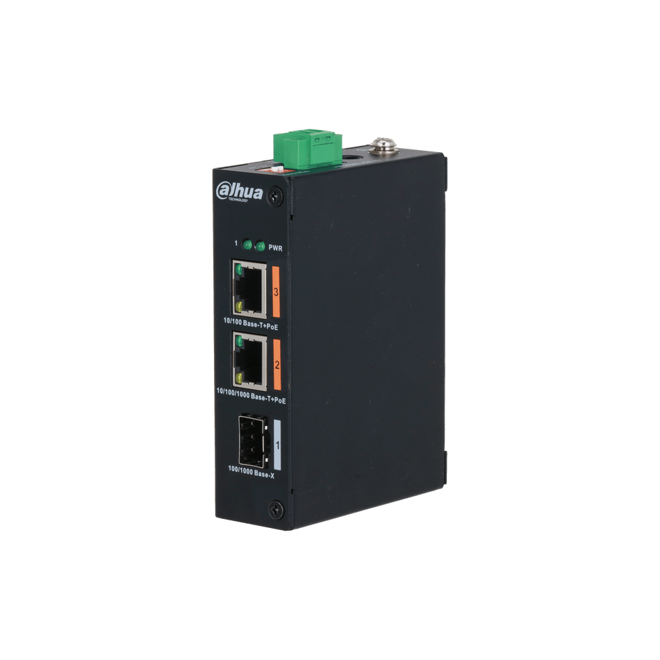 DAHUA PFS3103-1GT1ET-60 3-Port Unmanaged Hardened Switch with 2 Port PoE