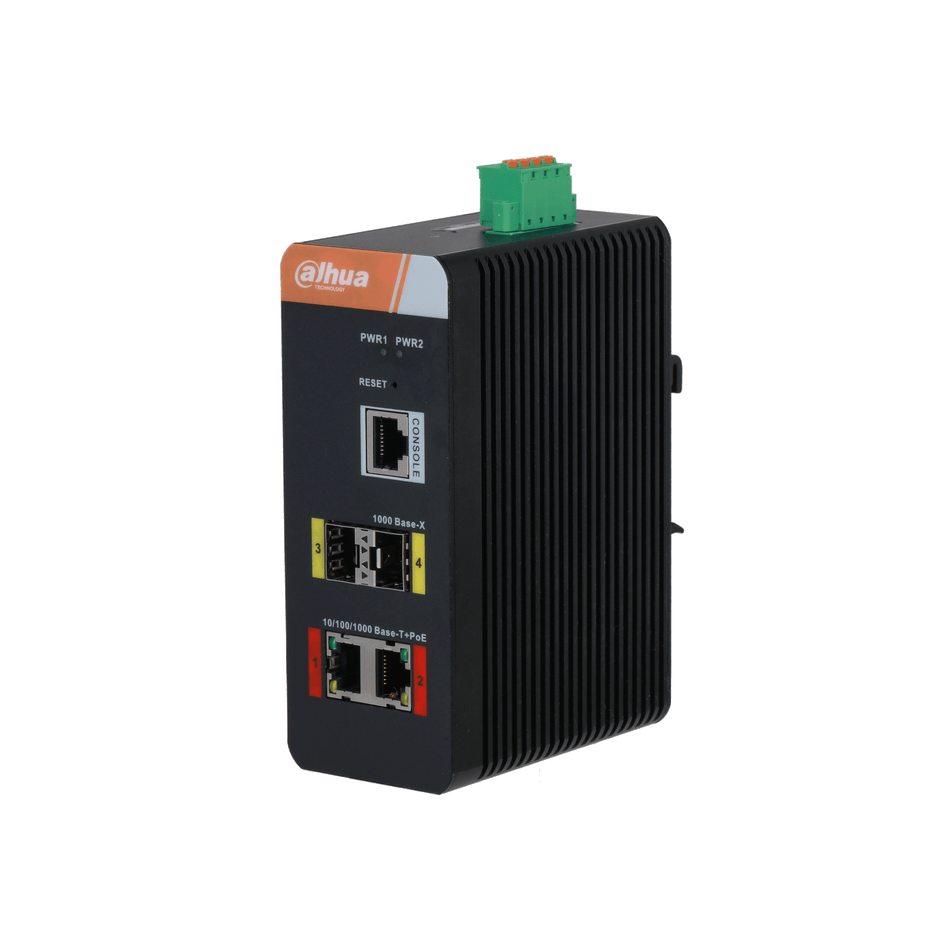 DAHUA IS4204-2GT-120 4-Port Gigabit Industrial Swicth with 2-Port Gigabit PoE (Managed)