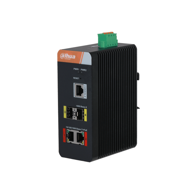 DAHUA IS4204-2GT-120 4-Port Gigabit Industrial Swicth with 2-Port Gigabit PoE (Managed)