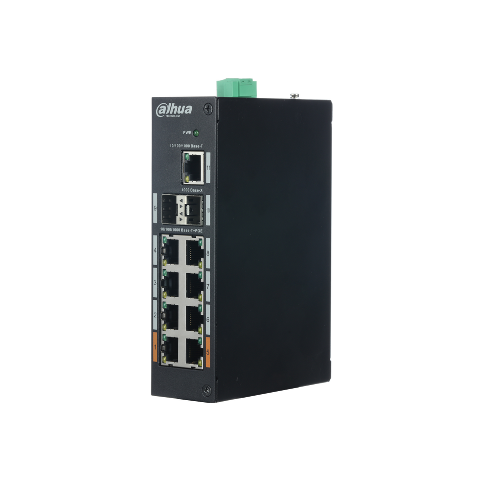 DAHUA PFSC28GT1-120D 8 Port Poe Ultra Series Industrial Switch