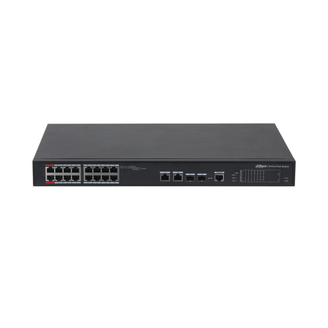 DAHUA PFS4218-16ET-190  16-port 100 Mbps + 2-port Gigabit Managed PoE Switch