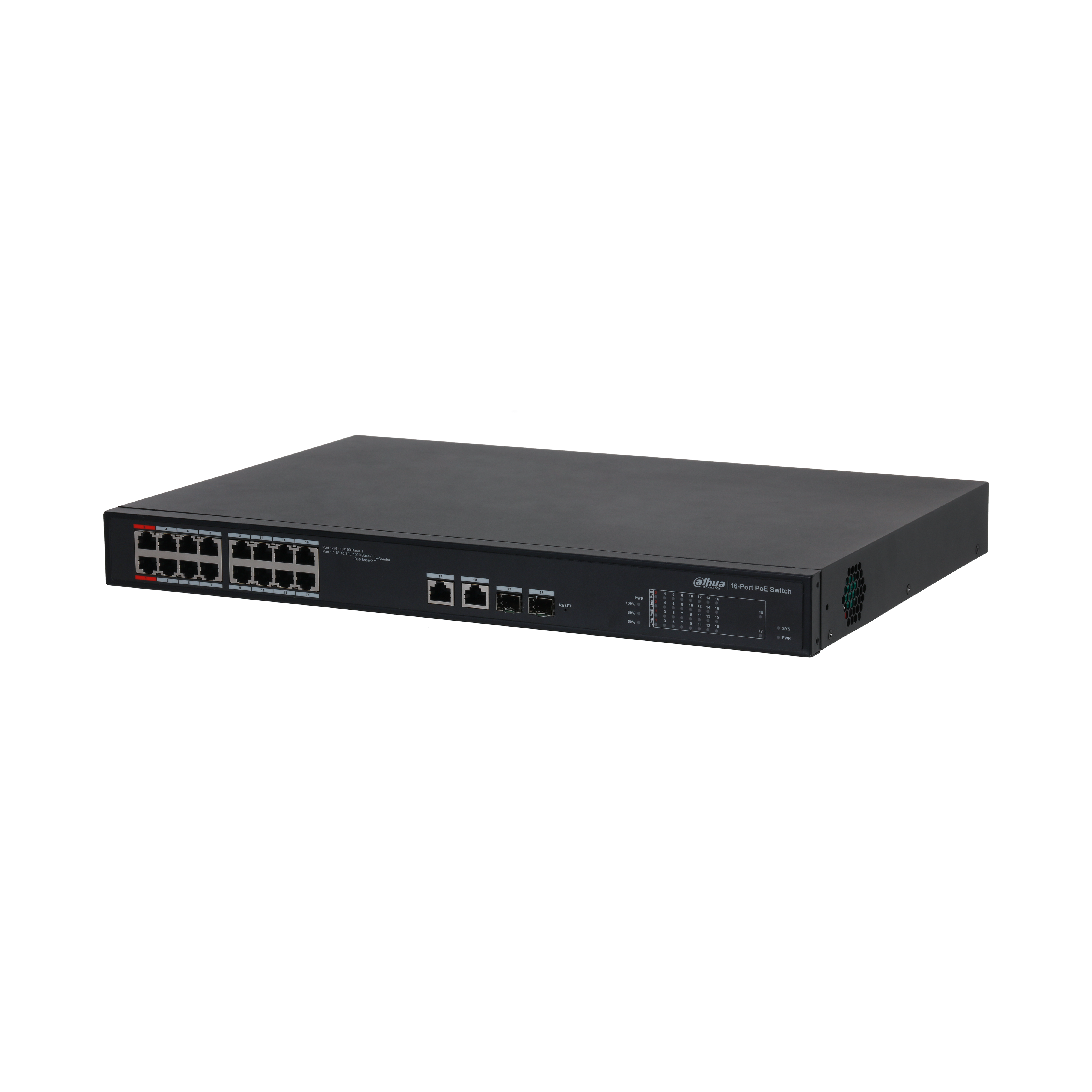 DAHUA S4101-16ET2GF-240-C 18-Port Cloud Managed Switch with 16-Port PoE