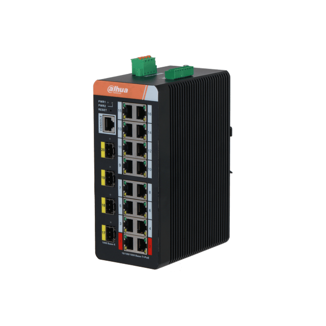 DAHUA IS4420-16GT-240 20-Port Managed Industrial Gigabit Switch with 16-Port PoE(Managed)
