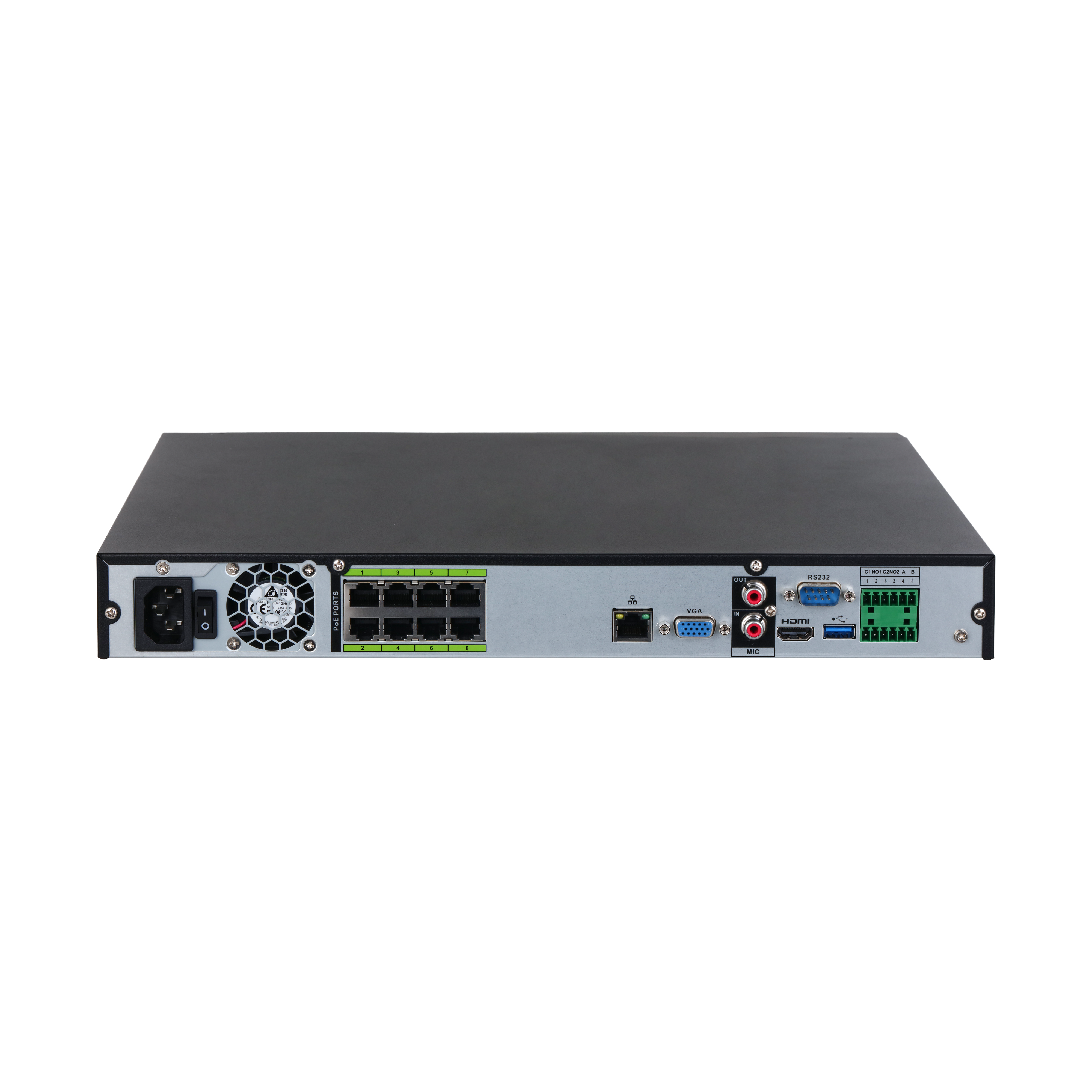 DAHUA NVR5216-8P-EI  16 Channels 1U 8PoE 2HDD WizSense Network Video Recorder