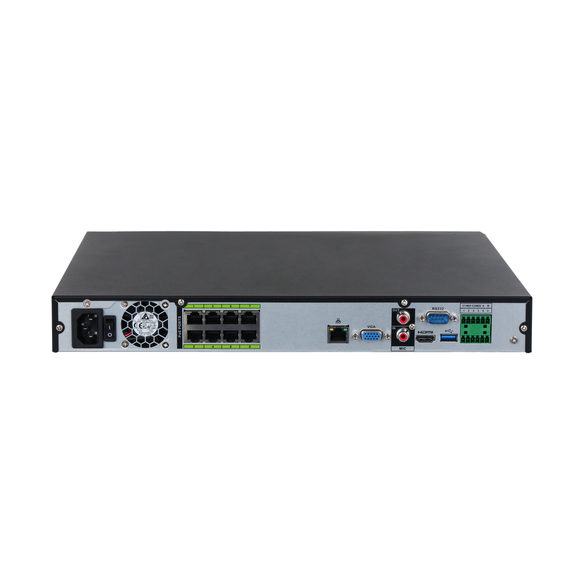 DAHUA NVR5232-8P-EI 32 Channels 1U 8PoE 2HDD WizSense Network Video Recorder