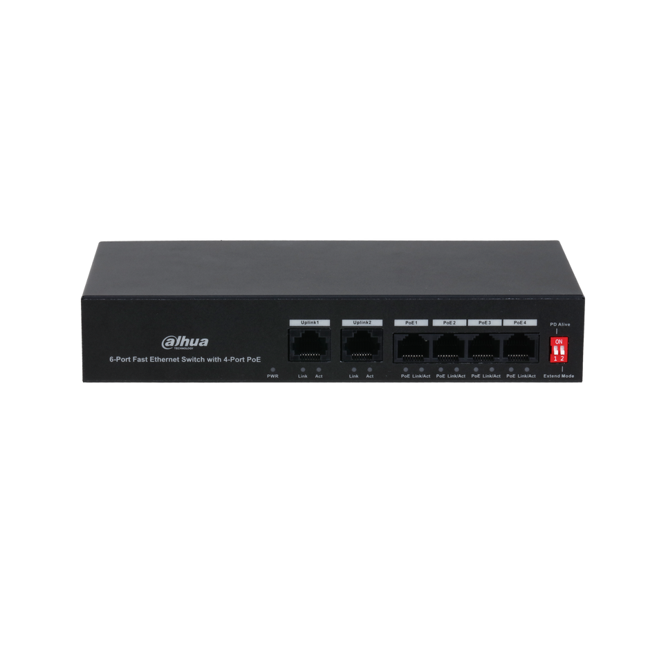 DAHUA PFS3006-4ET-36  6-Port Fast Ethernet Switch with 4-Port PoE