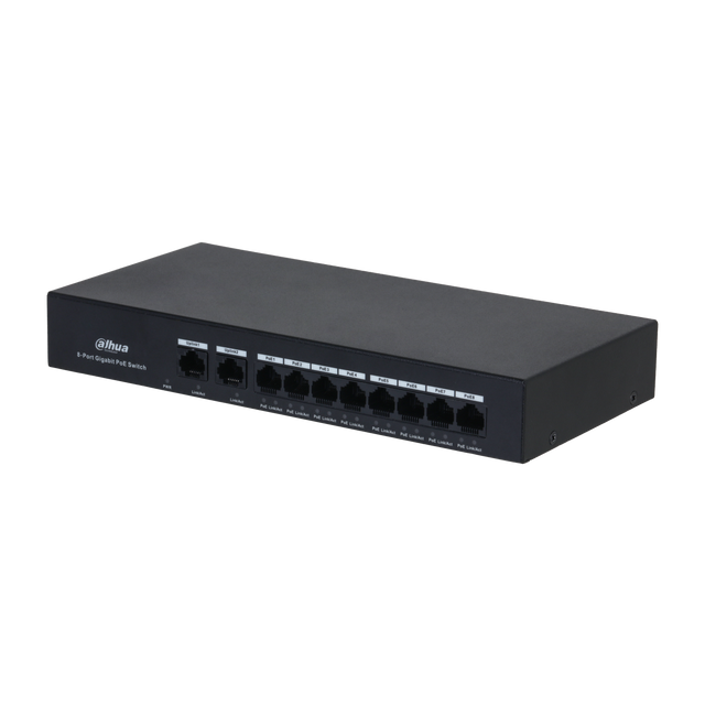 DAHUA PFS3010-8GT-65 10-Port Economical Gigabit Switch with 8-Port PoE