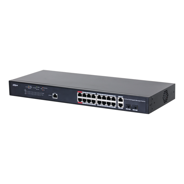 DAHUA PFS4218-16GT-230 18-Port Managed Gigabit Switch with 16-Port PoE
