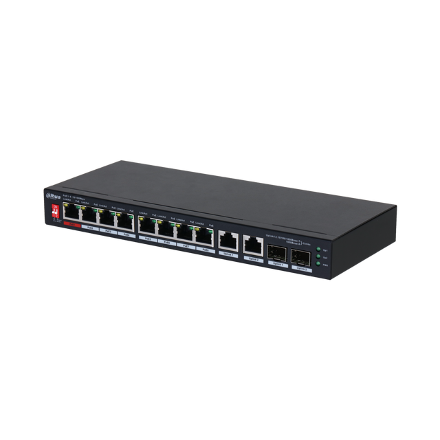 DAHUA PFS3210-8ET2GF-96 10-Port Unmanaged Desktop Switch with 8-Port PoE